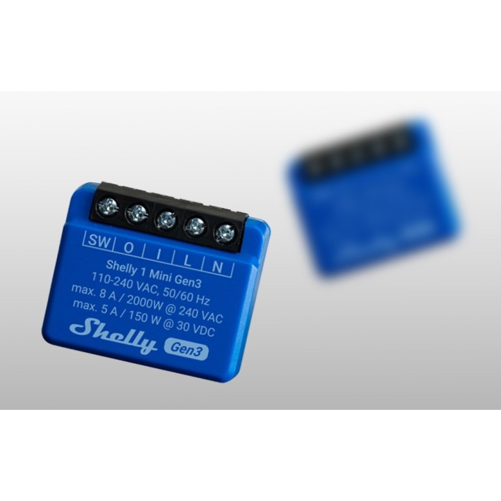 Shelly Smart Mini Wi-Fi Relay Gen3 (1 Channel, 8A) - Image 3
